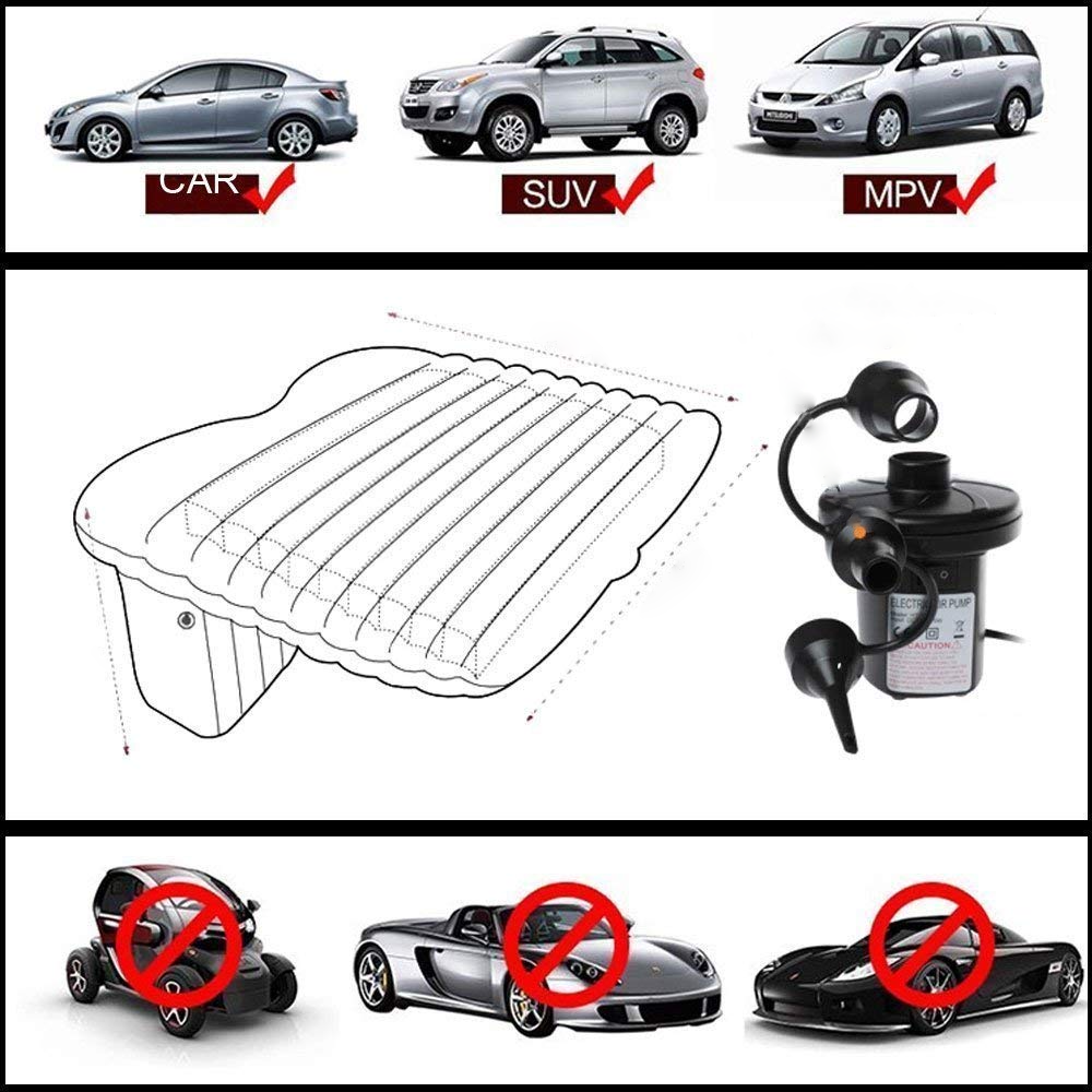 Colchão de ar Insuflável do Banco Traseiro do Carro